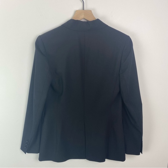 Casual Corner Classic Wool Stretch Single Breasted Blazer Black Size 2 - Picture 3 of 9